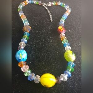 Crystal & Art Glass Necklace